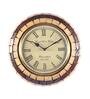 Beige & Brown Wood Beige Modern Wall Clock