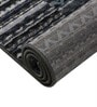 Beige & Cream Abstract Polyester 6 x 9 Feet Machine Made Carpet