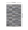 Beige & Cream Abstract Polyester 6 x 9 Feet Machine Made Carpet