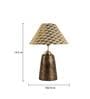 Norwich Beige and Gold Fabric Shade Night Lamp With Teracotta Base