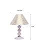 Beige & Gold Shade Table Lamp With Metal Base