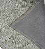 Beige & Green Geometric Wool And Cotton 8 X 5 Feet Hand Tufted Carpet