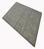 Beige & Green Geometric Wool And Cotton 8 X 5 Feet Hand Tufted Carpet