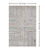 Grey Contemporary Freize 3 X 5 ft Machine -Made Carpet