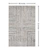 Grey Contemporary Freize 4 X 6 ft Machine -Made Carpet