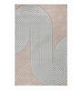 Beige & Grey Contemporary Freize 6 x 9 Feet  Machine -Made Carpet