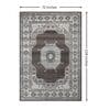 Beige & Grey Traditional PP Heatset 6 x 9 Feet  Machine -Made Carpet