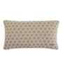 Beige & Natural 100% Cotton Geometric 12X20 Inches Knitted Cushion Cover