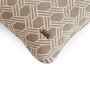 Beige & Natural 100% Cotton Geometric 16X16 Inches Knitted Cushion Cover
