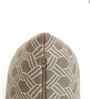 Beige & Natural 100% Cotton Geometric 16X16 Inches Knitted Cushion Cover