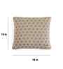 Beige & Natural 100% Cotton Geometric 16X16 Inches Knitted Cushion Cover