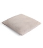 Beige & Natural 100% Cotton Tiny Check 16X16 Inches Knitted Cushion Cover