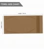 Beige & Navy Blue Soft Cotton 500 GSM Solid Bath Towel Pack Of 2