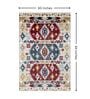 Beige & Red Traditional PP Heatset 5 x 7 Feet  Machine -Made Carpet