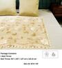 Beige   Upcycled from sheer waste fabric Bed Throws  Collection