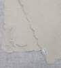 Beige (18 x18 ) Cutwork Hand Scallop Embroidered Cotton (Set of 4) Napkin Sets