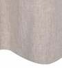 Beige Solid Cotton Blend 5 Ft Light Filtering Eyelet Window Curtain