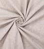Beige Solid Cotton Blend 5 Ft Light Filtering Eyelet Window Curtain