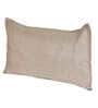 Beige Solid 210TC Jute 17 x 27 Inches Pillow Covers (Set of 2)