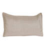 Beige Solid 210TC Jute 17 x 27 Inches Pillow Covers (Set of 2)