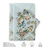 Blue And Red Printed 180 TC Pure Cotton King Sized Bedsheet with 2 Pillow Covers
