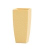 Beige Square Shaped Polymer Floor Planter