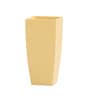 Beige Square Shaped Polymer Floor Planter