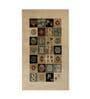 Beige Traditional 4 ft x6 ft Machine Made Carpet 