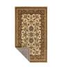 Beige Traditional 4 ft x6 ft Machine Made Carpet