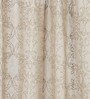 Beige Polyester Traditional 9ft Sheer Eyelet 1 Pc Door Curtain