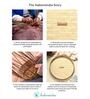Beige  Bamboo Round Hamper Serving Tray
