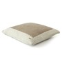 Beige 100% Cotton 16X16 Inches Knitted Cushion Cover