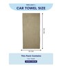 Beige 100% Cotton 340 Gsm Car Towel