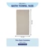 Beige 100% Cotton 500 Gsm Bath Towel