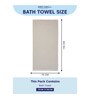 Beige 100% Cotton 500 Gsm Bath Towel