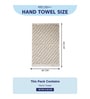 Beige 100% Cotton 500 Gsm Hand Towel 2 Pc