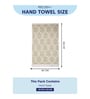 Beige 100% Cotton 500 Gsm Hand Towel 2 Pc