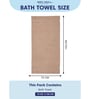 Beige 100% Cotton 525 Gsm Bath Towel