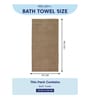 Beige 100% Cotton 525 Gsm Bath Towel