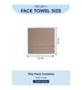 Beige 100% Cotton 600 Gsm Face Towel 4 Pc