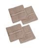 Beige 100% Cotton 600 Gsm Face Towel 4 Pc