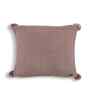Beige 100% Cotton Chunky 16X16 Inches Knitted Cushion Cover