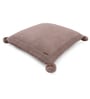 Beige 100% Cotton Chunky 16X16 Inches Knitted Cushion Cover