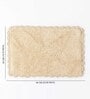 Beige Super Absorbent 100% Cotton & Quick Dry Bath Mat