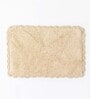 Beige Super Absorbent 100% Cotton & Quick Dry Bath Mat