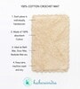 Beige Super Absorbent 100% Cotton & Quick Dry Bath Mat