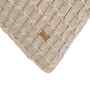 Beige 100% Cotton Kelly 16X16 Inches Knitted Cushion Cover