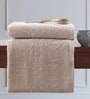 Beige 100% Cotton Solid 550 GSM Bath Towel