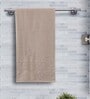 Beige 100% Cotton Solid 550 GSM Bath Towel