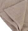 Beige 100% Cotton Solid 550 GSM Bath Towel